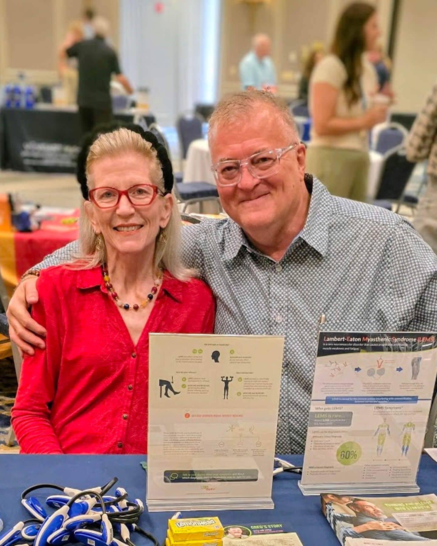 Patient and loved one at advocacy event