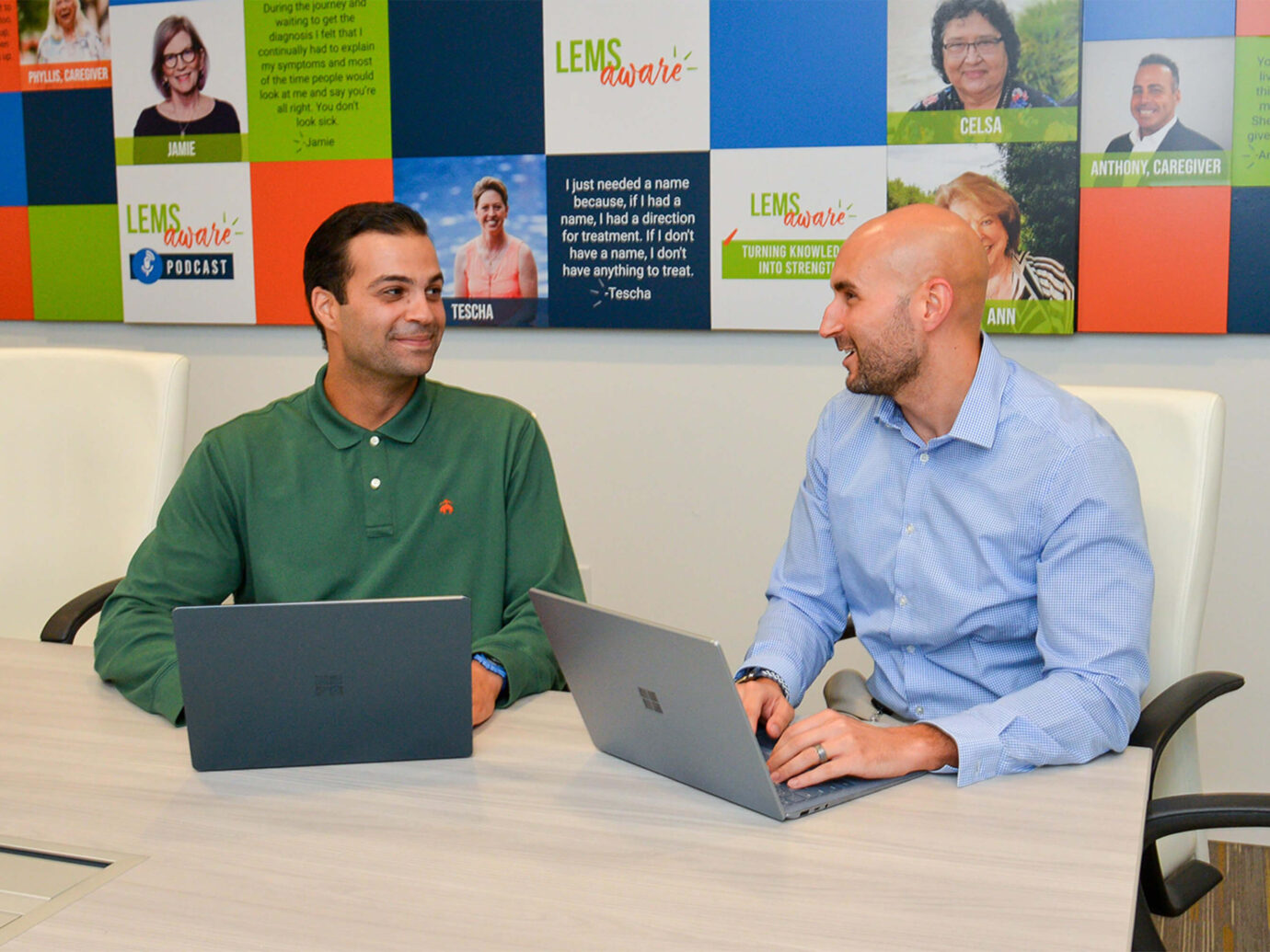 Two Catalyst employees working side-by-side