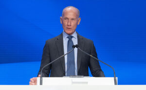 Catalyst President and CEO Rich Daly speaking at a podium