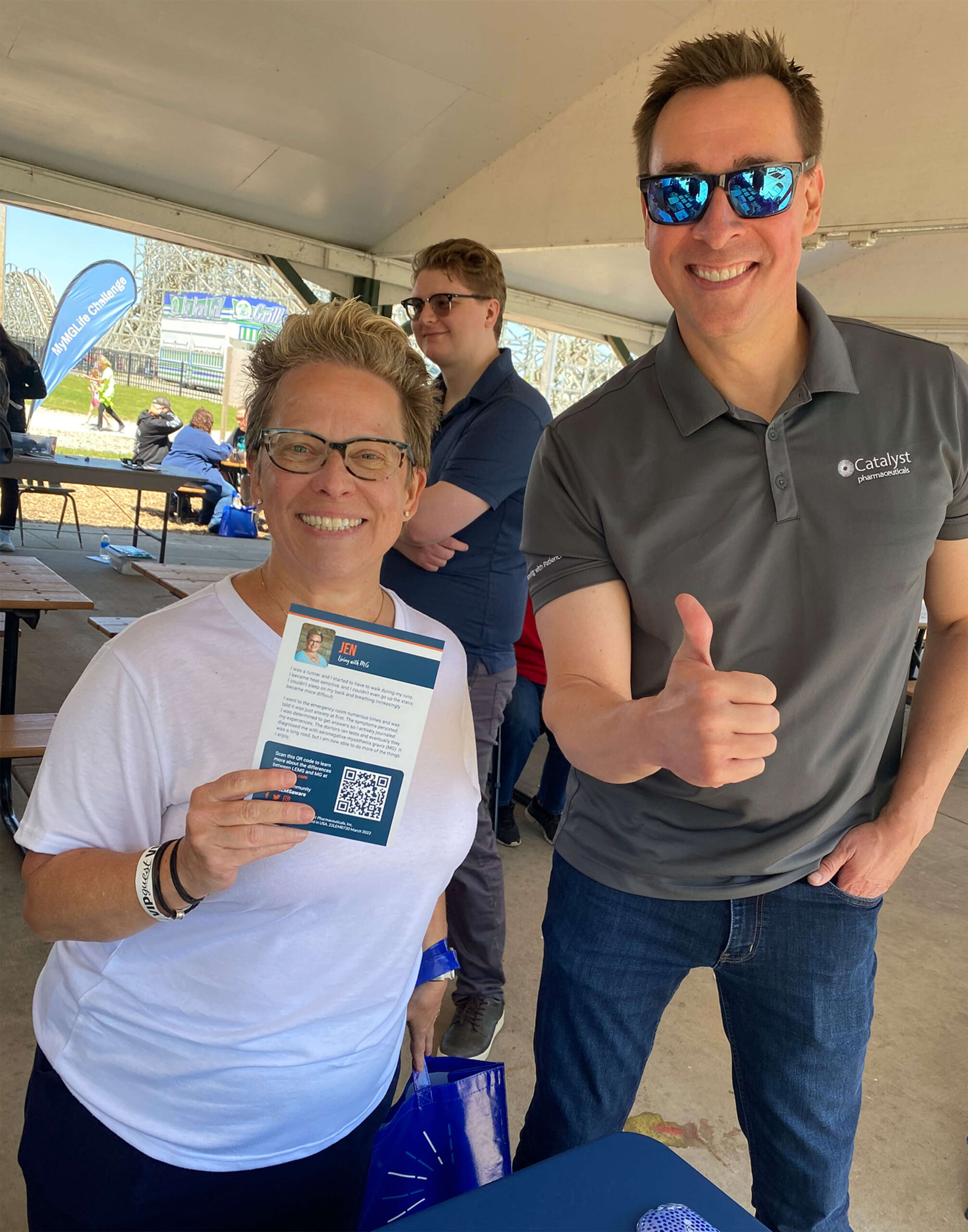 Catalyst employees supporting a patient event